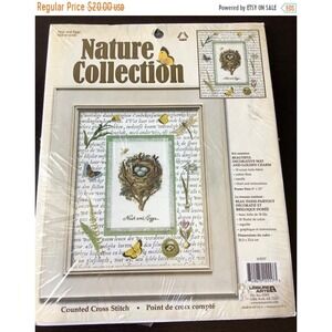 Nest and Eggs - Leisure Arts Nature Collection - Counted Cross Stitch - 8" x 10"